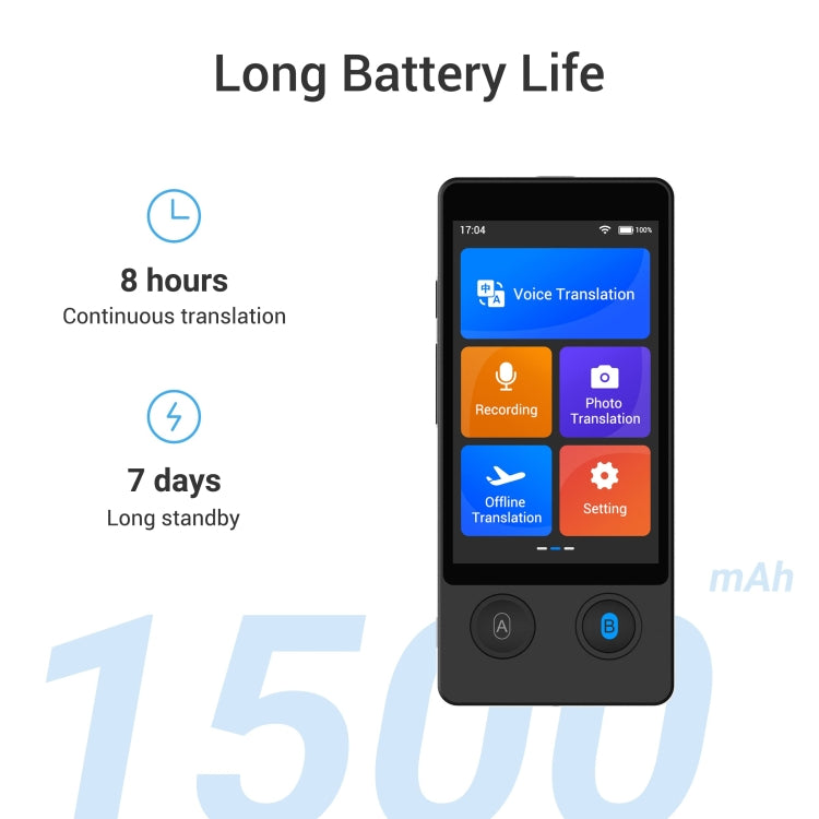 Hishell W12 144 Languages AI Voice Translator Smart Camera Translator Offline Dialogue Real-Time Mutual Translation(Black) - free shipping - PMC TechLife - Order now!