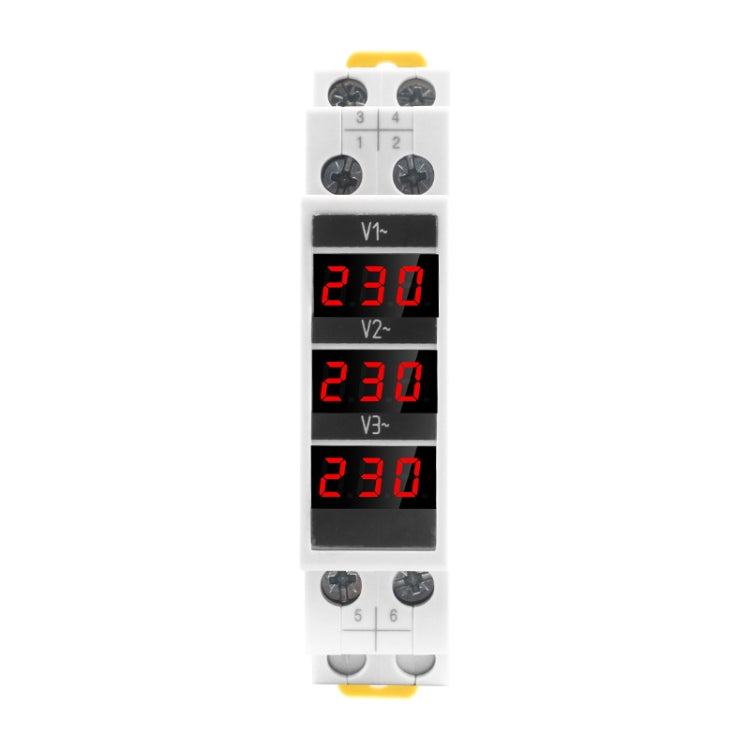 SINOTIMER SDM010 Modular Rail Type AC Three-Phase Digital Voltmeter Electronic Instrumentation - Current & Voltage Tester by SINOTIMER | Online Shopping South Africa | PMC TechLife | Buy Now Pay Later Mobicred