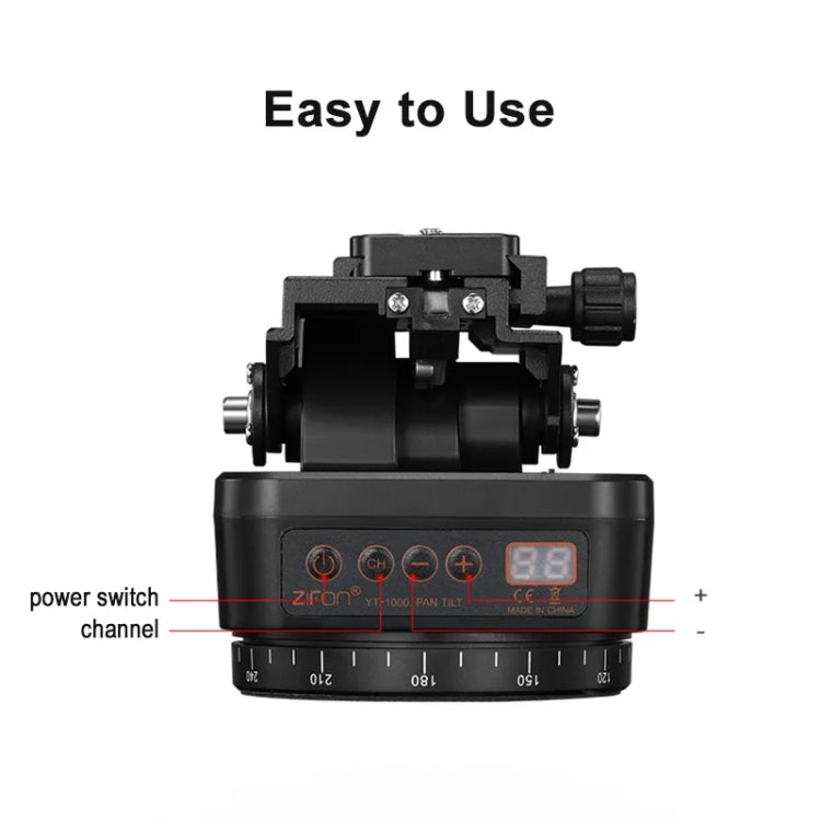 ZIFON YT-1000 Electric Gimbal 360 Degree Panoramic Remote Control Mobile Phone Shooting Dual Axis DSLR Camera Live Stabilizer(Standard) - free shipping - PMC TechLife - Order now!