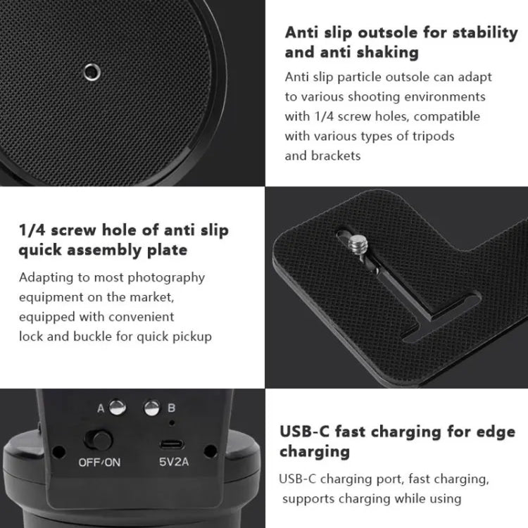 Desiontal YT-800 Cell Phone Camera Remote Control Gimbal 360 Rotation Panoramic Shooting Stabilizer(Standard) - free shipping - PMC TechLife - Order now!