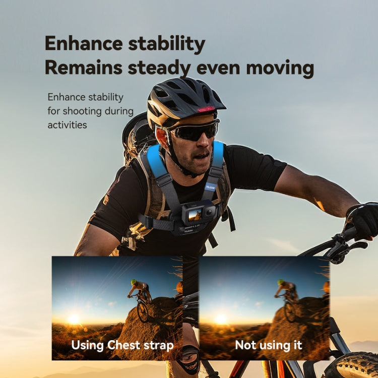 TELESIN S2-CGP-01 Quick-Release Vest Chest Strap Sports Camera Accessories - Chest Belt by TELESIN | Online Shopping South Africa | PMC TechLife | Buy Now Pay Later Mobicred