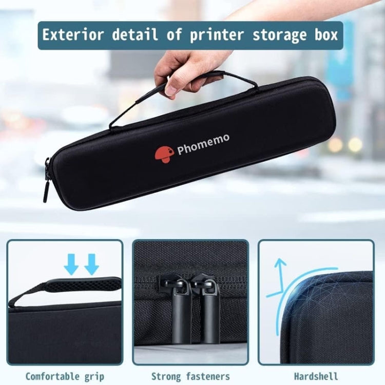 Phomemo Portable Storage Bag For M08F / P831 Printer(Black) - Others by Phomemo | Online Shopping South Africa | PMC Jewellery | Buy Now Pay Later Mobicred