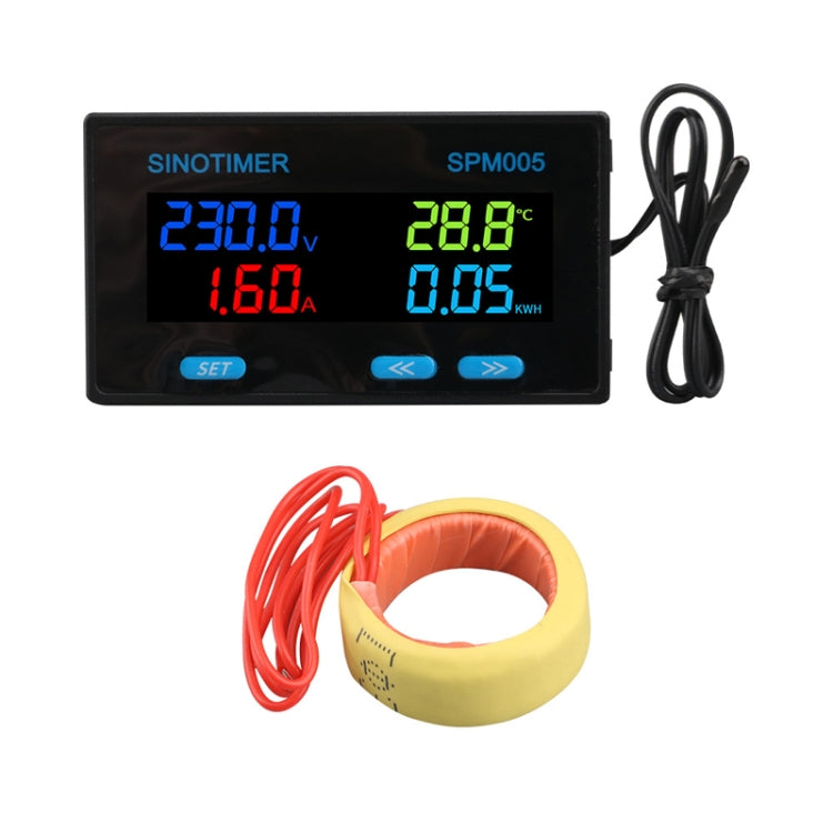 SINOTIMER SPM005 AC Digital Display Voltage Current Power Electricity Multifunctional Monitoring Meter, Specification: 200A - Current & Voltage Tester by SINOTIMER | Online Shopping South Africa | PMC TechLife | Buy Now Pay Later Mobicred
