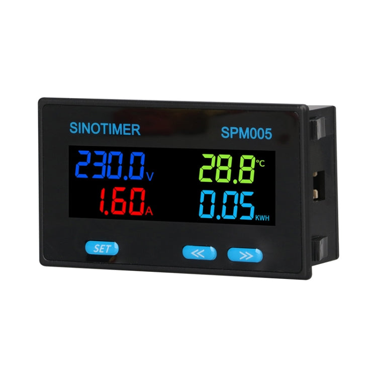 SINOTIMER SPM005 AC Digital Display Voltage Current Power Electricity Multifunctional Monitoring Meter, Specification: 20A - free shipping - PMC TechLife - Order now!