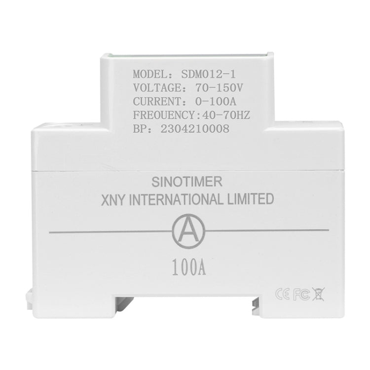 SINOTIMER DIN Rail AC Digital Display Current Voltage Power Electricity Multi-Function Tester, Model: SDM012-1 - Current & Voltage Tester by SINOTIMER | Online Shopping South Africa | PMC TechLife | Buy Now Pay Later Mobicred