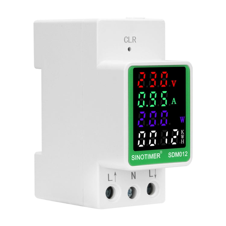 SINOTIMER DIN Rail AC Digital Display Current Voltage Power Electricity Multi-Function Tester, Model: SDM012-1 - Current & Voltage Tester by SINOTIMER | Online Shopping South Africa | PMC TechLife | Buy Now Pay Later Mobicred