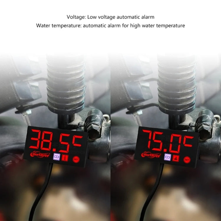 Compact LED Digital Display Time Voltmeter, Specification: 2 in 1 Temperature Red - Electrical Instruments by PMC TechLife | Online Shopping South Africa | PMC TechLife | Buy Now Pay Later Mobicred