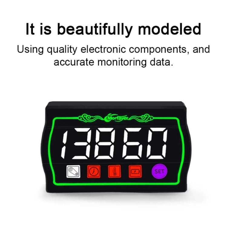 4 in 1 Water Temperature Meter Morfayer Locomotive Intelligent Multi-function Tachometer - free shipping - PMC TechLife - Order now!