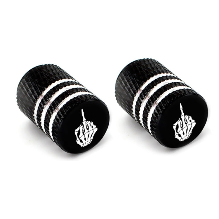 2pcs Auto Tire Laser Skull Valve Cap - Tire Valve Caps by PMC TechLife | Online Shopping South Africa | PMC TechLife | Buy Now Pay Later Mobicred