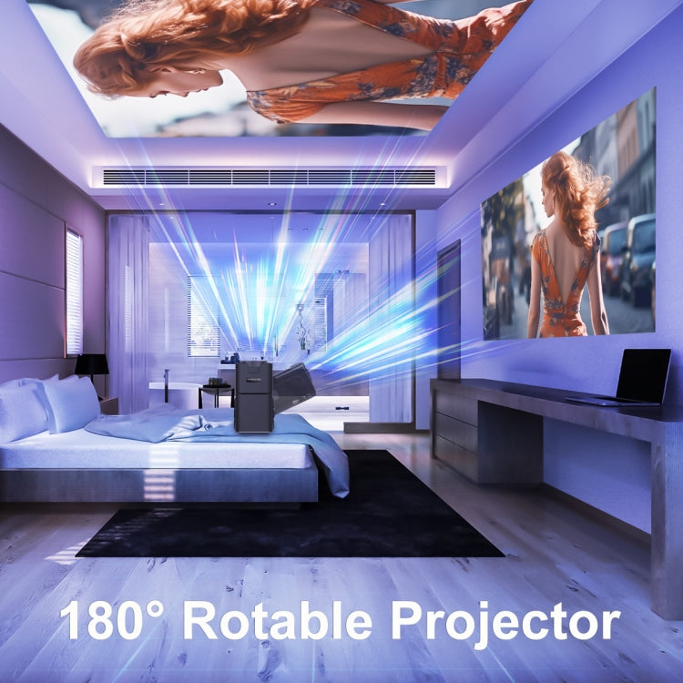 HY320 1080P 390ANSI 4K Android 11 Projector With Wifi 6 Bluetooth 5.0 Support Miracast / Airplay / DLNA US Plug - LED Projector by PMC TechLife | Online Shopping South Africa | PMC TechLife