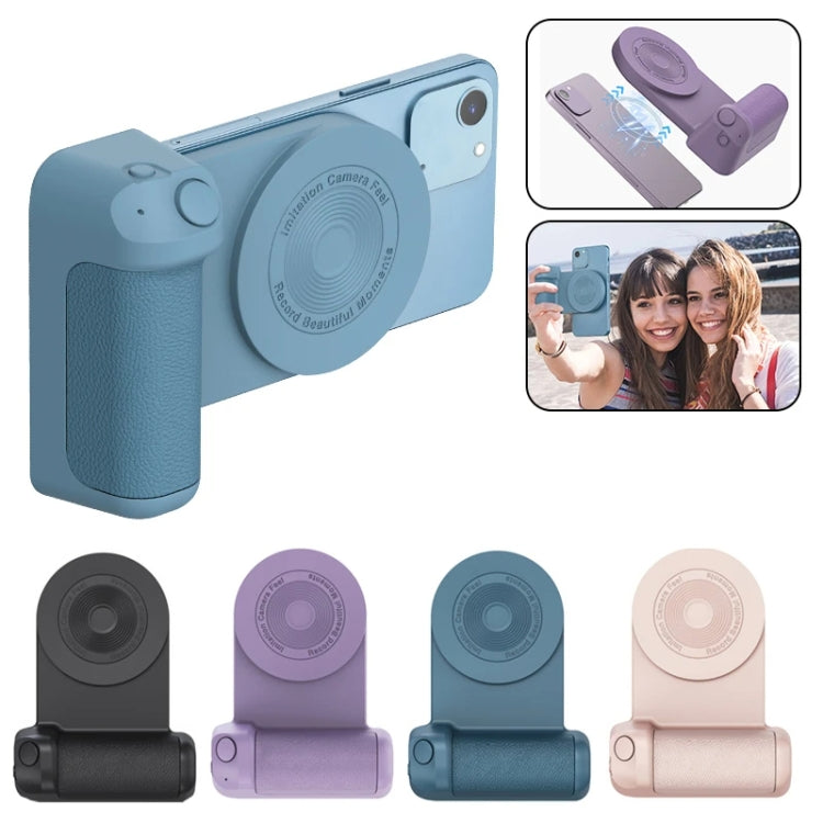 Camera Shape Bluetooth Magnetic Rotating Photo Handle Desktop Stand, Color: Black Basic Model - Phone Remote Control by PMC TechLife | Online Shopping South Africa | PMC TechLife