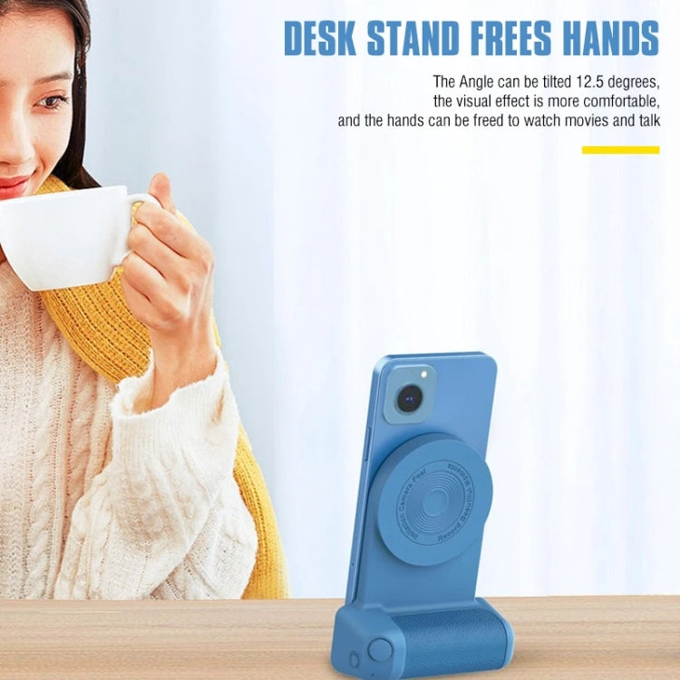 Camera Shape Bluetooth Magnetic Rotating Photo Handle Desktop Stand, Color: Black Basic Model - Phone Remote Control by PMC TechLife | Online Shopping South Africa | PMC TechLife