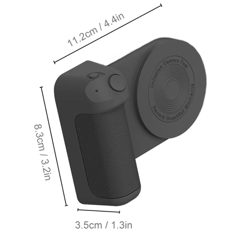 Camera Shape Bluetooth Magnetic Rotating Photo Handle Desktop Stand, Color: Black Basic Model - Phone Remote Control by PMC TechLife | Online Shopping South Africa | PMC TechLife