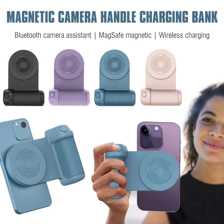 Camera Shape Bluetooth Magnetic Rotating Photo Handle Desktop Stand, Color: Black Basic Model - Phone Remote Control by PMC TechLife | Online Shopping South Africa | PMC TechLife