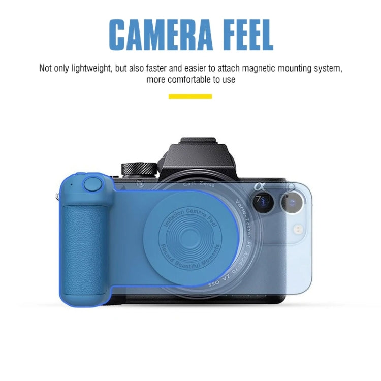 Camera Shape Bluetooth Magnetic Rotating Photo Handle Desktop Stand, Color: Black Basic Model - Phone Remote Control by PMC TechLife | Online Shopping South Africa | PMC TechLife