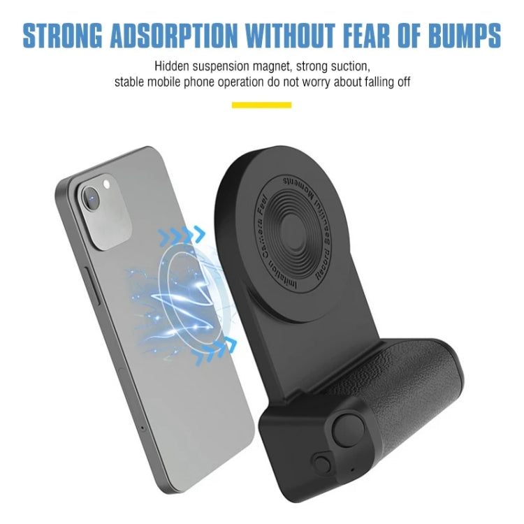 Camera Shape Bluetooth Magnetic Rotating Photo Handle Desktop Stand, Color: Black Basic Model - Phone Remote Control by PMC TechLife | Online Shopping South Africa | PMC TechLife