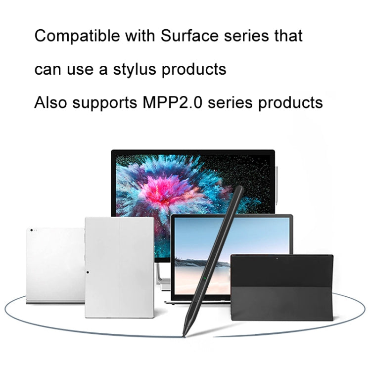 For Microsoft Surface 4096 Pressure Sensitive MPP2.0 Anti-false Touch Pressure Sensitive Capacitive Pen(Black) - Stylus Pen by PMC TechLife | Online Shopping South Africa | PMC TechLife | Buy Now Pay Later Mobicred