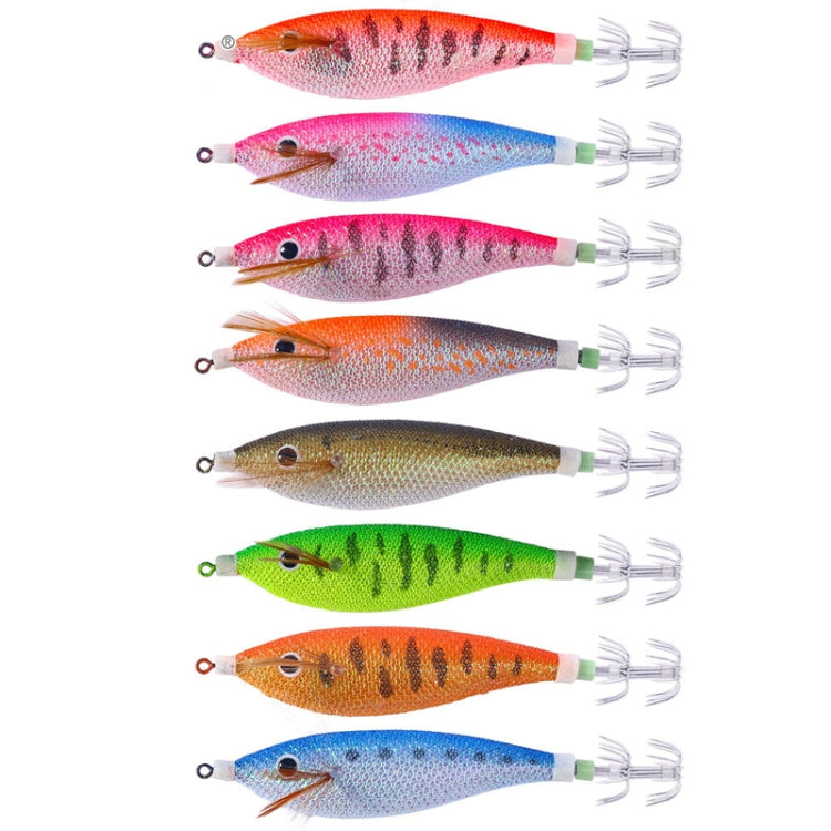 8colors /Set HENGJIA SJ057 Luminous Wooden Shrimp Dummy Bait Squid Hook Hard Bait, Size: 11cm 13.4g - Fishing Lures by HENGJIA | Online Shopping South Africa | PMC TechLife | Buy Now Pay Later Mobicred