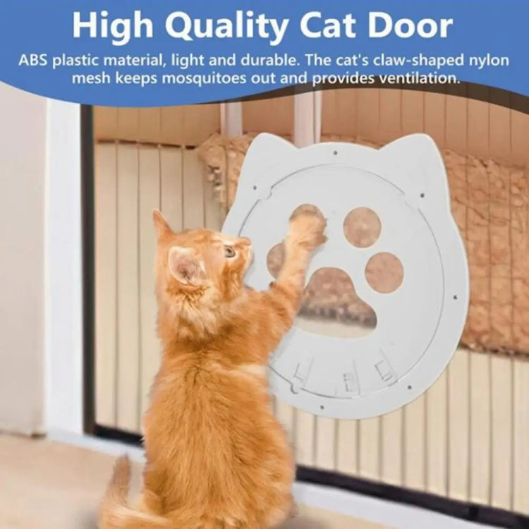 Pet Screen Door Two Way Access Magnetic Closing Cat Door Pet Products(Black) - Pet Screen Doors by PMC TechLife | Online Shopping South Africa | PMC TechLife | Buy Now Pay Later Mobicred
