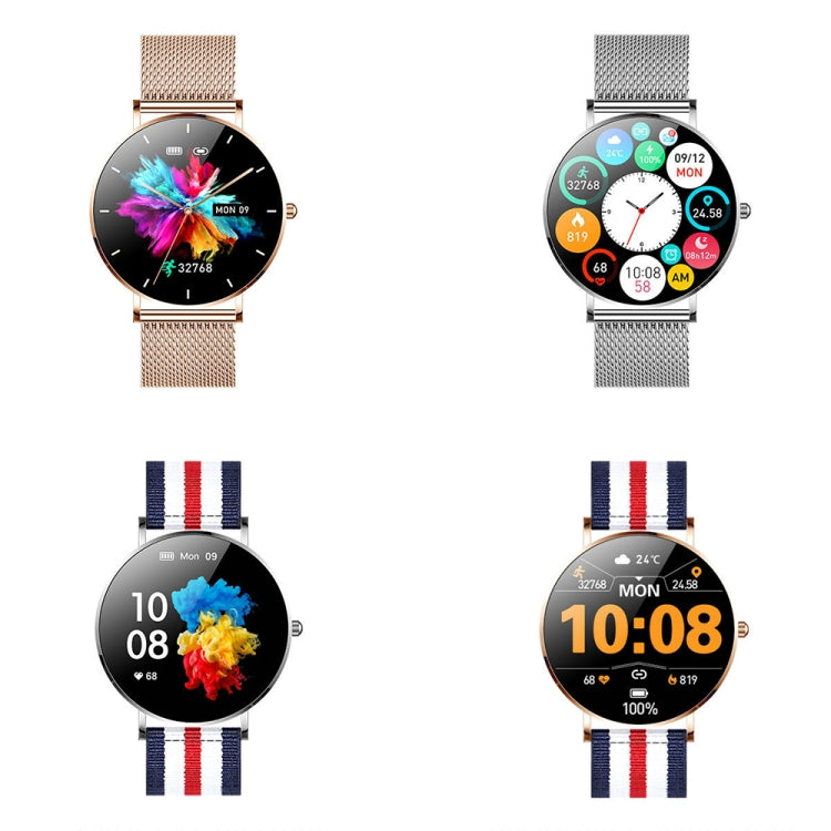 T8 1.3-inch Heart Rate/Blood Pressure/Blood Oxygen Monitoring Bluetooth Smart Watch, Color: Silver - Smart Watches by PMC TechLife | Online Shopping South Africa | PMC TechLife