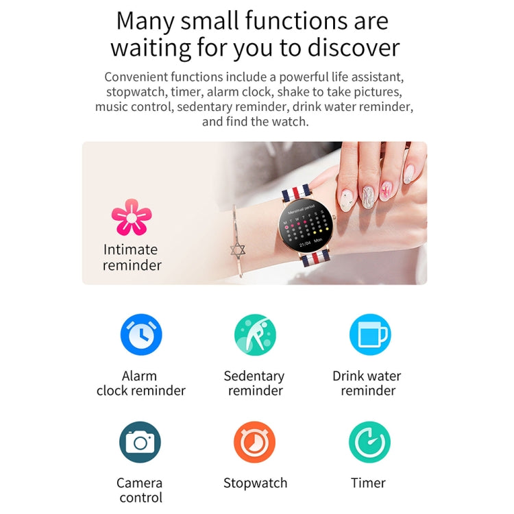 T8 1.3-inch Heart Rate/Blood Pressure/Blood Oxygen Monitoring Bluetooth Smart Watch, Color: Silver - Smart Watches by PMC TechLife | Online Shopping South Africa | PMC TechLife