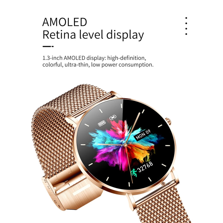 T8 1.3-inch Heart Rate/Blood Pressure/Blood Oxygen Monitoring Bluetooth Smart Watch, Color: Gold - Smart Watches by PMC TechLife | Online Shopping South Africa | PMC TechLife | Buy Now Pay Later Mobicred