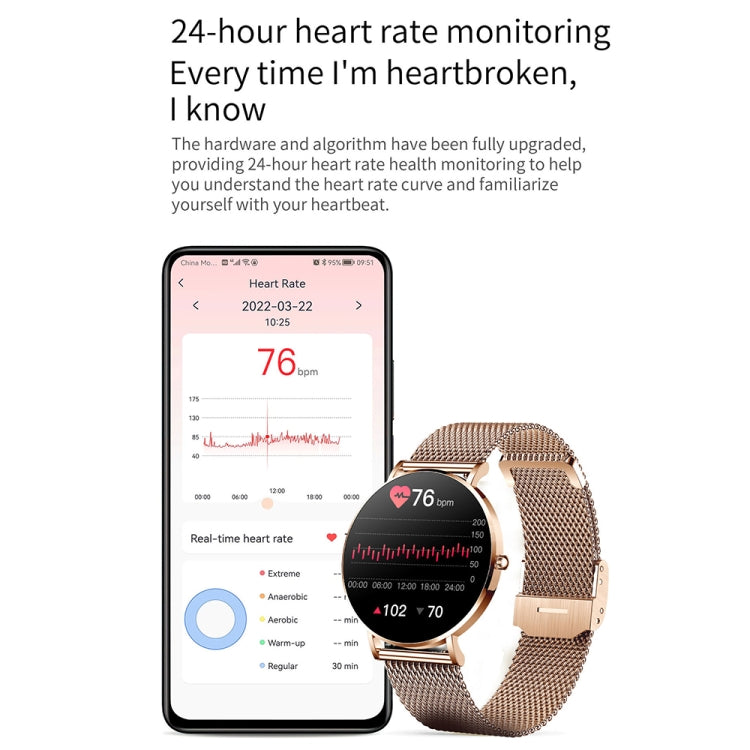 T8 1.3-inch Heart Rate/Blood Pressure/Blood Oxygen Monitoring Bluetooth Smart Watch, Color: Silver - Smart Watches by PMC TechLife | Online Shopping South Africa | PMC TechLife