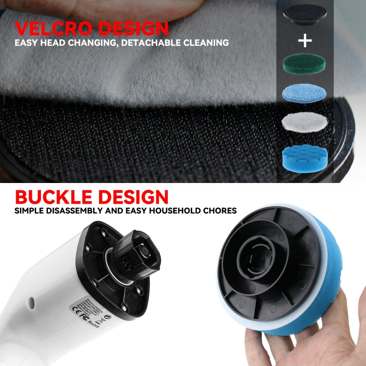 Cordless Electric Spin Scrubber Extension Handle with 7 Replacement Heads(Black) - free shipping - PMc TechLife - Order now!