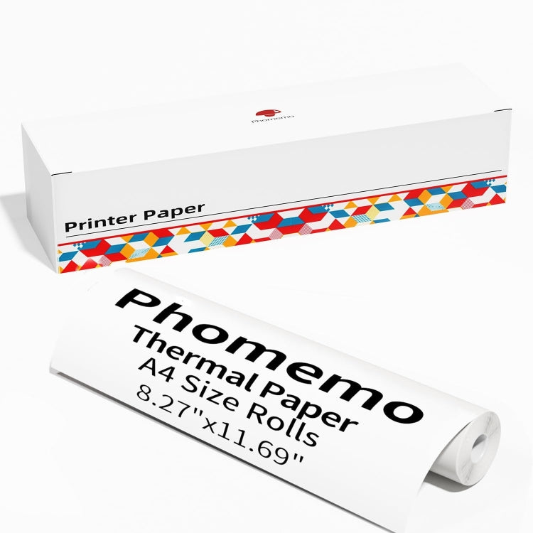 Phomemo 1 Roll A4 Thermal Paper  Use With M08F Printer Holder For M832/M833/M834/M835/P831/Q302 Printer - free shipping - PMC TechLife - Order now!