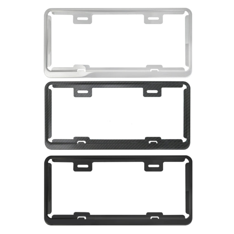Taiwan Car License Plate Stainless Steel Frame, Specification: Black - License Plate Covers & Frames by PMC TechLife | Online Shopping South Africa | PMC TechLife | Buy Now Pay Later Mobicred