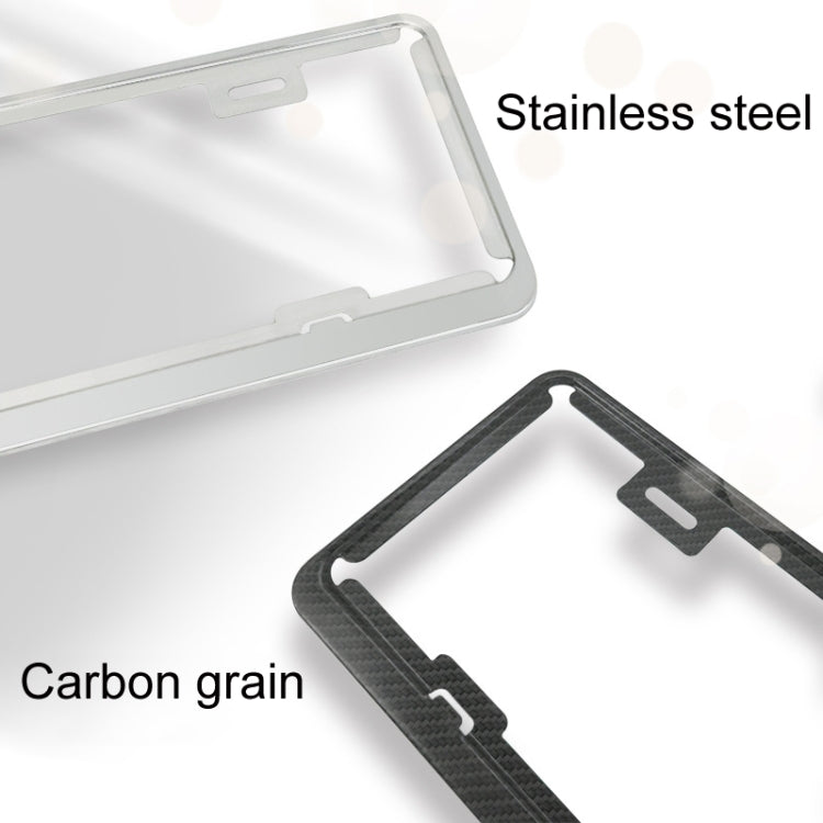 Taiwan Car License Plate Stainless Steel Frame, Specification: Carbon Fiber - License Plate Covers & Frames by PMC TechLife | Online Shopping South Africa | PMC TechLife | Buy Now Pay Later Mobicred