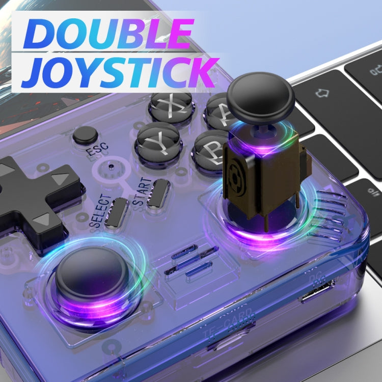 R35PLUS 3.5 Inch Handheld Game Console Built-in 64G 10,000+ Games(Transparent Black) - free shipping - PMC Jewellery - Order now!