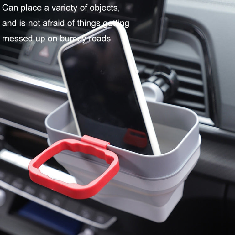 2 in 1 Car Fries Sauce Rack Air Vent Storage Box(Gray White) - Stowing Tidying by PMC TechLife | Online Shopping South Africa | PMC TechLife | Buy Now Pay Later Mobicred