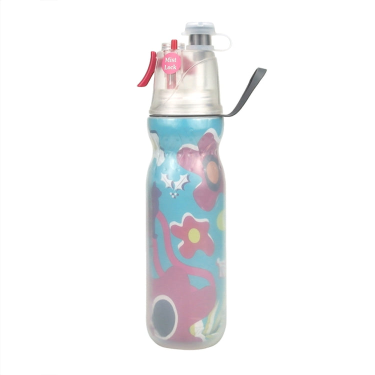 470ml Summer Outdoor Sports Training Spray Cooling Water Cup, Color: Flowers 3-layers - Kettles by PMC TechLife | Online Shopping South Africa | PMC TechLife | Buy Now Pay Later Mobicred