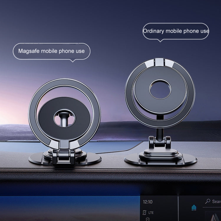 D50-1 Magnetic Folding Car Phone Holder Rotatable Dashboard Stick-On Navigation Stand - Car Holders by PMC TechLife | Online Shopping South Africa | PMC TechLife | Buy Now Pay Later Mobicred