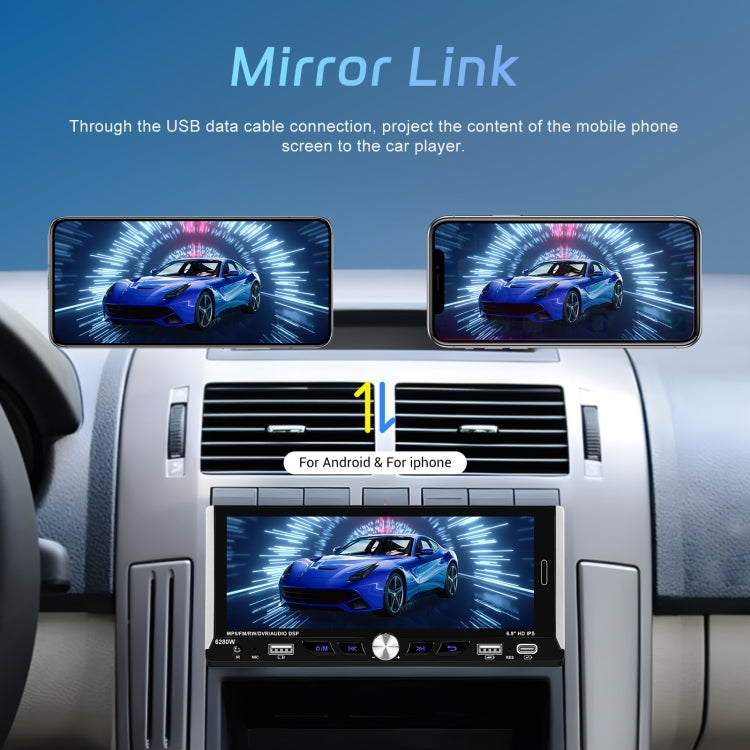 Single Spindle 6.9 inch MP5 With Knob Player Carplay Function Car MP4 Backup Camera, Specification: Standard+AHD Camera - free shipping - PMC TechLife - Order now!