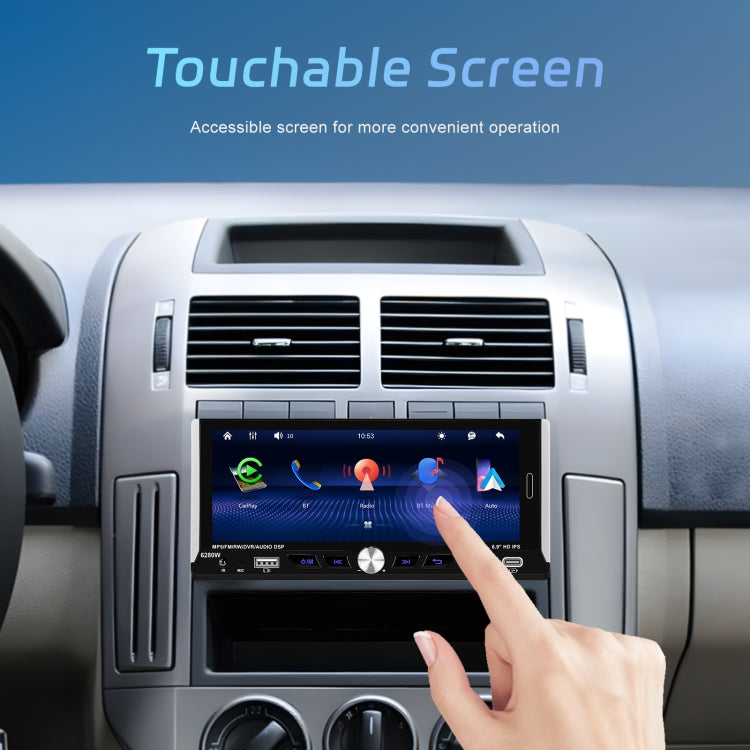 Single Spindle 6.9 inch MP5 With Knob Player Carplay Function Car MP4 Backup Camera, Specification: Standard+12 Light Camera - Car MP3 & MP4 & MP5 by PMC TechLife | Online Shopping South Africa | PMC TechLife | Buy Now Pay Later Mobicred