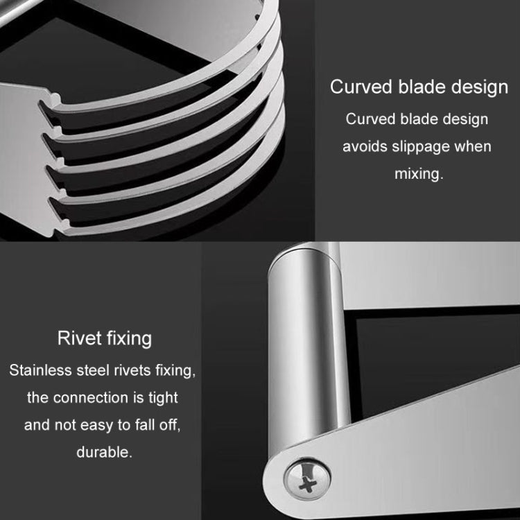 Stainless Steel Cutter 5-Layer Curved Dough Mixer Kitchen Baking Flour Cutter Gadgets(91g) - Baking Pastry Tools by PMC TechLife | Online Shopping South Africa | PMC TechLife | Buy Now Pay Later Mobicred