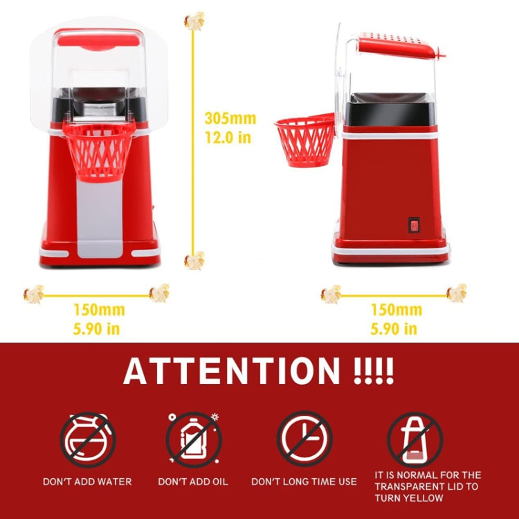 1200W Basket Popcorn Machine Electric Automatic Corn Popper 220V UK Plug - free shipping - PMC TechLife - Order now!