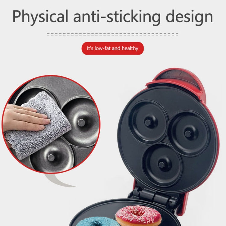 350W Mini Donut Maker Machine Can Make 3 Doughnuts  110V US Plug(Red) - free shipping - PMC TechLife - Order now!