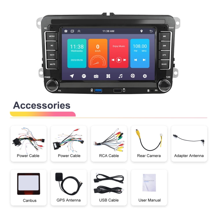 For Volkswagen/Skoda 1+32G Player Large Screen Carplay Android Navigation Reversing Camera Integrated Machine(Standard) - Car MP3 & MP4 & MP5 by PMC TechLife | Online Shopping South Africa | PMC TechLife | Buy Now Pay Later Mobicred