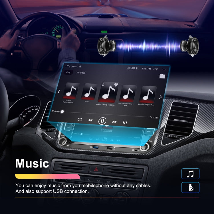 For Volkswagen/Skoda 1+32G Player Large Screen Carplay Android Navigation Reversing Camera Integrated Machine(Standard) - Car MP3 & MP4 & MP5 by PMC TechLife | Online Shopping South Africa | PMC TechLife | Buy Now Pay Later Mobicred