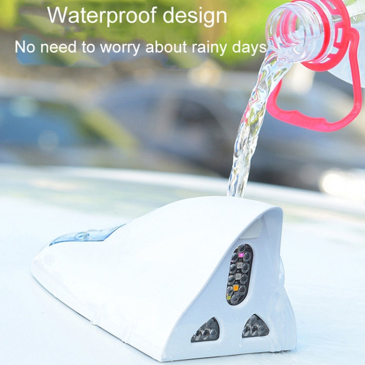 Solar Remote Control Signal Radio Shark Fin Antenna Anti-Tailgating Roof Warning Light(Red) - Warning Lights by PMC TechLife | Online Shopping South Africa | PMC TechLife | Buy Now Pay Later Mobicred