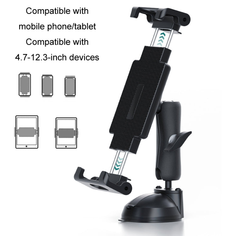 Multifunctional Car Dashboard Mobile Phone Folding Holder, Style: Suction Cup Base Type A - Car Holders by PMC TechLife | Online Shopping South Africa | PMC TechLife | Buy Now Pay Later Mobicred