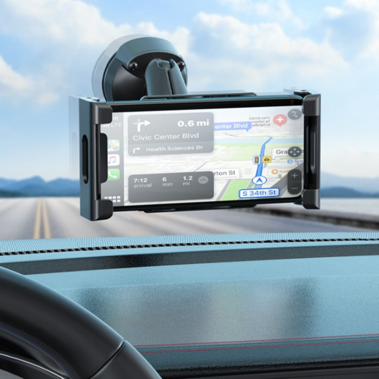 Multifunctional Car Dashboard Mobile Phone Folding Holder, Style: Suction Cup Base Type C - Car Holders by PMC TechLife | Online Shopping South Africa | PMC TechLife | Buy Now Pay Later Mobicred