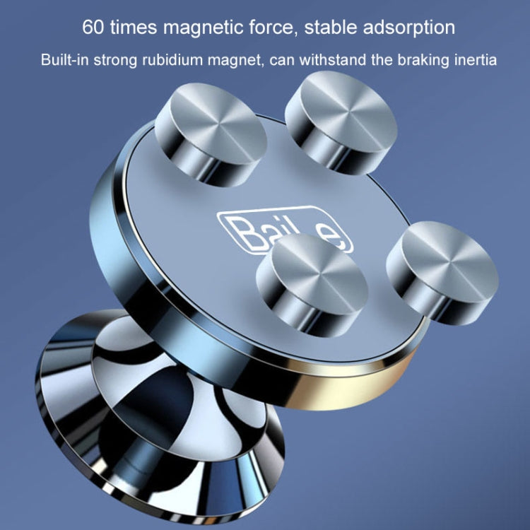 BaiLe Magnetic Car Phone Holder Universal Car Dashboard Fixed Navigation Bracket, Color: Buckle Silver - Universal Car Holders by BaiLe | Online Shopping South Africa | PMC Jewellery | Buy Now Pay Later Mobicred