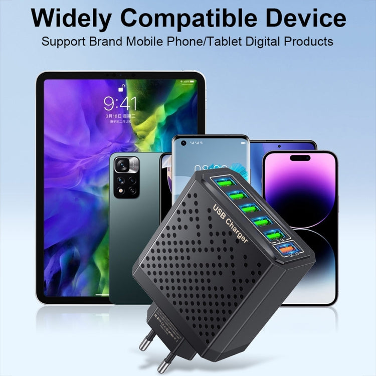6-Ports Multifunctional Quick Charging USB Travel Charger Power Adapter, Model: Black US Plug - free shipping - PMC Jewellery - Order now!