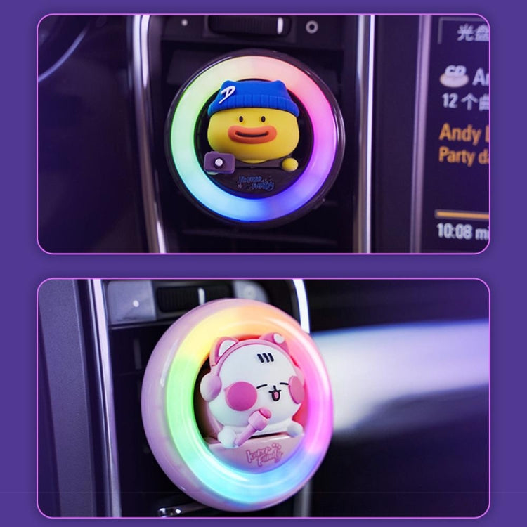 ICARER FAMILY XX-28 Car Aromatherapy Colorful Rhythm Lights Air Vent Aromatherapy Decoration(Blue) - Air Freshener by ICARER FAMILY | Online Shopping South Africa | PMC TechLife | Buy Now Pay Later Mobicred