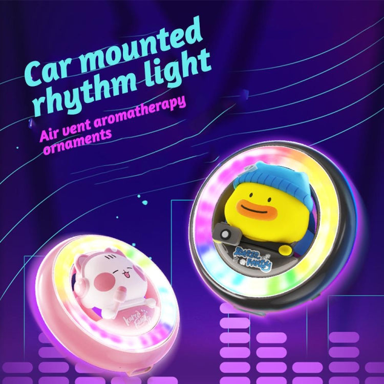ICARER FAMILY XX-28 Car Aromatherapy Colorful Rhythm Lights Air Vent Aromatherapy Decoration(Blue) - Air Freshener by ICARER FAMILY | Online Shopping South Africa | PMC TechLife | Buy Now Pay Later Mobicred