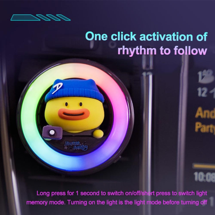 ICARER FAMILY XX-28 Car Aromatherapy Colorful Rhythm Lights Air Vent Aromatherapy Decoration(Pink) - Air Freshener by ICARER FAMILY | Online Shopping South Africa | PMC TechLife | Buy Now Pay Later Mobicred